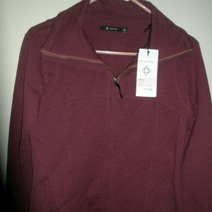 Satva Organic Aaliyah Jacket Burgundy Sz Small NWT